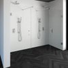 Saniclass Create profielloze nis cabine XL 256.9x200cm met stabilisatiestangen Chroom SW486644 Saniclass Create profielloze nis cabine XL 256.9x200cm met stabilisatiestangen Chroom SW486644