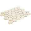 La Mosaic Factory London carreau mosaïque - 28,2x32,1cm - carrelage mural et de sol - Hexagone/Hexagone - Porcelaine Blanc Mat SW242523