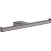 Hansgrohe AddStoris Q closetrolhouder dubbel - geborsteld zwart chroom (antraciet) SW651209