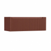 H&R Badmeubelen Juice Wastafelonderkast - 120x45x40cm - rechterhoek afgerond - 3D-front - 1 lade - geïntegreerde greep - terra mat SW1259850