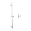 Fortifura Calvi Inbouw Regendoucheset - thermostatisch - plafondarm - glijstang - 25cm - hoofddouche - ronde handdouche - gladde doucheslang - PVD - geborsteld RVS SW1233143