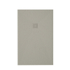 Zeza Grade receveur de douche - 100x200cm - antidérapant - antibactérien - marbre minéral - rectangulaire - mat new pearl (beige) SW1244781