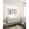 Mondiaz VICA ensemble de meuble de salle de bain - 150cm - meuble sous-vasque gris - 4 tiroirs - lavabo cloud droite - sans trou de robinet - miroir LED - version XL 60cm de haut SW1098187