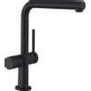 Hansgrohe Talis m54 M51 1-gats keukenkraan - 270 - 1jet - met stopkraan - voor vaatwasser - mat zwart SW541812