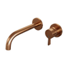 Brauer Copper Edition inbouw wastafelmengkraan met gebogen uitloop links en rozetten model E1 Koper geborsteld PVD SW374460 Brauer Copper Edition inbouw wastafelmengkraan met gebogen uitloop links en rozetten model E1 Koper geborsteld PVD SW374460