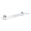 GROHE Essentials Étagère - 53x14.5cm - verre - chrome 0438155 GROHE Essentials Étagère - 53x14.5cm - verre - chrome 0438155