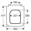 Villeroy & Boch Finion closetzitting - met deksel met softclose en quick release ceramic+ wit SW106542