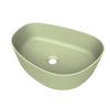 Arcqua Rocker waskom - opbouw - organisch rechts - 50x37cm - mat pastel groen SW1209130