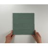 ÉCHANTILLON Terravito Pavero carreau mural - 7,5x30cm - 8,6mm - Rectangulaire - Vert mat SW736219