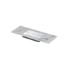 INK Post wastafel - 120x45x1cm - 1 wasbak - 0 kraangaten - keramiek Statuario glans SW693331