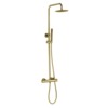 Best-Design Nancy thermostatische regendouche-opbouwset mat-goud SW353581 Best-Design Nancy thermostatische regendouche-opbouwset mat-goud SW353581