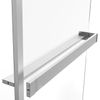 Fortifura Galeria handdoekrek voor inloopdouche - wandmontage / klemt op het glas - 140cm - inkortbaar - geborsteld rvs SW1579867