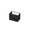 INK Wastafelonderkast - 70x45x52cm - 2 lades - greeploos - MDF lak - Antraciet mat SB1240411