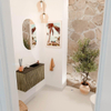 Mondiaz JOYA 70cm meuble de toilette - couleur Dusk - Vasque FAYE position Droite 1 trou de robinet couleur Urban. SW1421659