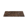 Saniclass Noche Topblad - 120x46cm - zonder kraangaten - 2 sifon-uitsparingen - gemeleerd natuursteen - Dark Emperador SW1242391