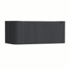 H&R Badmeubelen Juice Wastafelonderkast - 100x45x40cm - linkerhoek afgerond - 3D-front - 1 lade - geïntegreerde greep - dark blue SW1259767