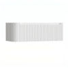 H&R Badmeubelen Juice Wastafelonderkast - 120x45x40cm - linkerhoek afgerond - 3D-front - 1 lade - geïntegreerde greep - wit mat SW1259886