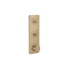 Hansgrohe Axor Citterio C afbouwdeel v. inbouw douchekraan thermostatisch m. plaat v. 2 functiesen cubic cutbrushed bronze SW1152191