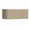 H&R Badmeubelen Juice Wastafelonderkast - 100x45x40cm - linkerhoek afgerond - 3D-front - 1 lade - geïntegreerde greep - french oak SW1259757