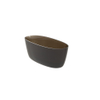 Riho Oval vrijstaand bad - 160x72cm - solid surface - semi transparant - frosted umber SW1030663