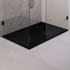 BRAUER Asteroid Douchebak 90x160 incl. antislip en antibacterieel mineraalmarmer mat zwart SW543411