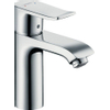 Hansgrohe Metris 1 greeps wastafelkraan - 110 LowFlow - met trekwaste - hoogglans chroom 0452195