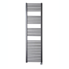 Sanicare Radiateur électrique - 172x45cm - 920W - design - thermostat - chrome - en bas à droite - gunmetal (anthracite) SW1000757