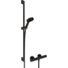 Hansgrohe Pulsify Select S doucheset - thermostatisch - glijstang 90cm - ecosmart - mat zwart SW1151853