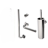Clou InBe Set WC avec brosse de wc et support Porte-papier toilette réserve et crochet chrome SW9803 Clou InBe Set WC avec brosse de wc et support Porte-papier toilette réserve et crochet chrome SW9803