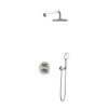 Hotbath Get together IBS2RA complete thermostatische douche inbouwset Laddy met 2-weg stop omstel met 35cm wandarm 20cm ronde hoofddouche 3 standen handdouche nikkel geborsteld SW18455 Hotbath Get together IBS2RA complete thermostatische douche inbouwset Laddy met 2-weg stop omstel met 35cm wandarm 20cm ronde hoofddouche 3 standen handdouche nikkel geborsteld SW18455