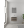 Bruynzeel Bando badmeubelset 60x45cm 1 kraangat 1 wasbak 2 lades met spiegel met softclose Composiet orlando eiken SW383468 Bruynzeel Bando badmeubelset 60x45cm 1 kraangat 1 wasbak 2 lades met spiegel met softclose Composiet orlando eiken SW383468