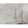 Fortifura Calvi Badkraan - met glijstangset - staafhanddouche - metalen doucheslang - PVD - geborsteld messing (goud) SW968346