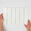 Terravito Pavero wandtegel - 7.5x30cm - Rechthoek - 8.6mm - White mat SW303622