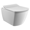 Creavit Design Hangend Toilet - 37x51.3cm - spoelrandloos - verborgen bevestiging - wit SW1152717