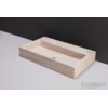 Forzalaqua Taranto wastafel 50x30x8cm RECHTHOEK 1 wasbak Travertin gezoet beige SW67856 Forzalaqua Taranto wastafel 50x30x8cm RECHTHOEK 1 wasbak Travertin gezoet beige SW67856