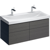 Geberit Xeno2 wastafelonderkast - 4 lades - 117.4x46.2cm - scultura grijs SW417623