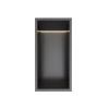 Hotbath &MORE Inbouwbox of inbouwnis - 30x15x10 - met LED - IP44 - PVD - geborsteld zwart SW1246529