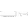 Mondiaz AVON Vrijhangende wastafel - B160xH12cm - 1 kraangat - wasbak Links - solid surface Frappe mat (Multi) SW1039570