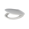 QeramiQ UniSeat toiletzitting - 37.2x44.4cm - d-vorm - softclose - quick release - glans wit SW955782