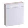 BRAUER Promise armoire de toilette - 60x70x15cm -- avec éclairage 1 porte miroir s'ouvrant vers la droite sable mat SW1203726