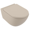 Villeroy & Boch Subway 3.0 Pack WC suspendu - 56cm - sans rebord de chasse - cuvette profonde - twistflush - abattant softclose et quickrelease - ceramic+ - almond (beige) SW1417775