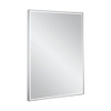 Crosswater MPRO miroir – 80 x 60 cm – LED directe tout autour – Aluminium brossé (argent) SW487358