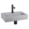 Differnz Flat Fonteinset 38x24x8cm 1 kraangat recht mat zwarte kraan met sifon en afvoerplug fontein Rechthoek Beton Licht grijs TWEEDEKANS OUT8907 Differnz Flat Fonteinset 38x24x8cm 1 kraangat recht mat zwarte kraan met sifon en afvoerplug fontein Rechthoek Beton Licht grijs TWEEDEKANS OUT8907