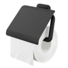 Tiger Carv Porte-rouleau papier toilette avec rabat Noir SW771742