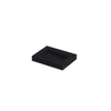 INK Pitch wastafel - 60x45x9cm - 1 wasbak - 0 kraangaten - drain keramiek Lauren black mat SW693224