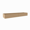 Mondiaz FOGE Meuble sous vasque - 200x45x25cm - 2 tiroirs - softclose - 1 découpe au centre - Oro SW1015770