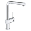 GROHE Minta Mitigeur de cuisine avec bec L tournant et mousseur extractible chrome 0442462