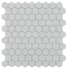 By goof mosaïque hexagonale gris clair 29.5x29.5cm carreau de mur mosaïque gris mat SW727422