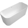 Villeroy & Boch Finion kunststof duobad quaryl rechthoekig met push to open afvoerplug 170x70x48cm met overloop en design ring mat wit SW453905 Villeroy & Boch Finion kunststof duobad quaryl rechthoekig met push to open afvoerplug 170x70x48cm met overloop en design ring mat wit SW453905