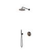 Hotbath Cobber Complete - thermostatische douche InBouwSet CB009BCP - met 2-weg-stop-omstel - PVD - geborsteld koper SW1118089